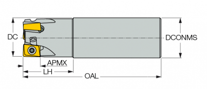 ISCAR H490 E90AX D25-2-C25-12 Holder