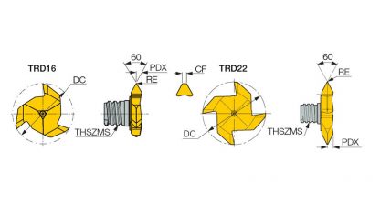 ISCAR MM TRD16-M60-15P-3T06 IC528 Insert - PT Graha Multisarana Mesindo