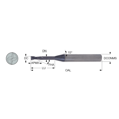 ISCAR EC-A2 025-037-30C4M80 IC903 Endmill