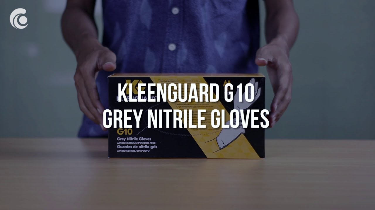 KLEENGUARD G10 Grey Nitrile Gloves